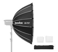 Godox QR-P120T 120cm/47.2inch Grand Angle Softbox Parabolique Quick Release Softbox Photography Studio Silver Wide Angle Soft Box pour Bowens Mount MonoLight et Flash pour GODOX SK400 pour Neewer