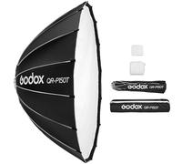 Godox QR-P150T 150 cm/59 Pouces Softbox Parabolique à Dégagement Rapide Boîte à Lumière Pliable avec Support Bowen Standard et Diffuseurs pour Studio de Photographie Portrait Diffusion en Direct