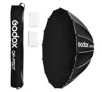 Godox QR-P150T Boîte à lumière parabolique à libération rapide avec grille en nid d'abeille, support Bowen avec diffuseur avant et intérieur sac de transport pour Godox MS300 MS300-V SK400II QT600III