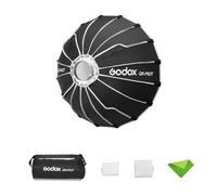Godox QR-P60T 60 cm/23,6 Pouces Boîte à lumière parabolique, boîtes à lumière à Montage Bowens, diffuseur de lumière à dégagement Rapide pour Le Streaming en Direct dans de Petits endroits