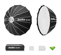 Godox QR-P90T 90 cm/35,4 Pouces Boîte à lumière parabolique, boîtes à lumière à Montage Bowens, diffuseur de lumière à dégagement Rapide pour Le Streaming en Direct sur de Petites Surfaces