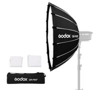 Godox QR-P90T 90cm/35.4inch Grand Angle Softbox Parabolique Quick Release Softbox Photography Studio Silver Wide Angle Soft Box pour Bowens Mount MonoLight et Flash pour GODOX SK400 pour Neewer