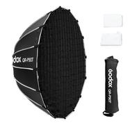 Godox QR-P90T Boîte à lumière parabolique à libération rapide avec grille en nid d'abeille, support Bowen avec diffuseur avant et intérieur sac de transport pour Godox MS300 MS300-V SK400II QT400III