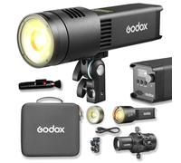 Godox RS100Bi 1K Kit Lumière Vidéo LED Bicolore, 28600Lux @1m 2800K-6500K, IRC/TLCI 98, SP36K Inclus, Contrôle App/DMX/NFC, pour Studio Interviews Créateurs