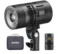 Godox RS60BI Lampe Vidéo LED Bi-Color, avec CCT 2800-6500K, 11 Effets Lumineux, HSI & CRI Élevé 97+ TLCI 98+, Prend en Charge Le Contrôle DMX/APP et des Solutions d'alimentation Multiples