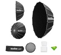 Godox S120T 120 cm/47,2 Pouces Boîte à lumière Parapluie + Grille, Support Bowens à dégagement Rapide, réflecteur diffuseur de lumière pour Godox SL60, SL150, SK400II, AD600BM, AD400Pro