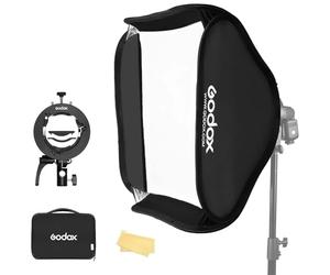 Godox S2 80x80cm 32" *32" kit di softbox universale pieghevole Bowen Mount s-Type staffa per godox v1 ad400pro ad200 v860ii tt685
