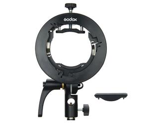 Godox S2 Bracket Bowens Support Adaptateur S-Type pour Godox V100 V1 AD200 Pro II AD100Pro TT600 AD400Pro RS60R RS60BI, et pour Canon Nikon Sony Neewer Flash