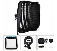 Godox S2 - Kit Softbox SG-GV 80 x 80 cm + Adaptateur Godox S2 + Grille Noir G