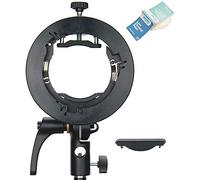 Godox S2 Support de Flash Monture Bowens pour V1, AD200Pro, AD400Pro, AD200, V860II, TT685, TT350 et Snoot, Softbox, Réflecteur, Diffuseur