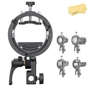 Godox S3 Speedlite Support de Flash Bowens,Support S2 Version Mise à Jour | Support de Type S pour Godox V1 V100 V1Pro V860II V860III TT350 AD100 AD200 AD300 Speedlite,Contrôle D'inclinaison Précis