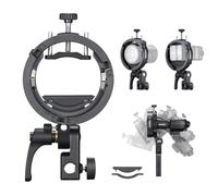 Godox S3 Support de flash de type S avec support Bowens pour Godox AD100 AD200 Pro II AD400 Pro II TT600 TT685II V100 V1 V1Pro TT350S V860III - S2 Speedlite Version améliorée