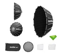 Godox S65T 65 cm/25,6 Pouces Boîte à lumière Parapluie + Grille, Support Bowens à dégagement Rapide, réflecteur diffuseur de lumière pour Godox SL60, SL150, SK400II, AD600BM, AD400Pro