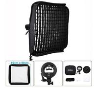 Godox SG-GV 60 x 60 cm pour Flash SpeedLite & Flash V1 - Kit Softbox Godox + Adaptateur type bracket Bowens S2 + Grille