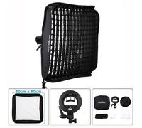 Godox SG-GV 80 x 80 cm pour Flash SpeedLite & Flash V1 - Kit Softbox Godox + Adaptateur type bracket Bowens S2 + Grille