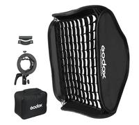 Godox SGGV8080 Boîte à lumière à dégagement rapide avec support de flash S2 | Bowens Boîte à lumière carrée avec poignée en nid d'abeille pour Godox V1 V100 AD200ProII TT685II AD400ProII 32in x32in / 80