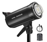 Godox SK400II-V Flash de Studio Professionnel GN65, 400Ws Studio Flash Puissant avec 10W 5700K COB LED Modeling Lampe, 40 Niveaux de Flash 2.4G sans Fil X System avec Bowens Mount