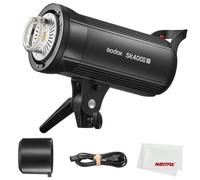 GODOX SK400II-V SK400IIV 400Ws 5700±200K Stroboscopique avec Système X sans Fil 2.4G Intégré, Panneau LCD Transparent avec Lampe de Style LED Bowens Mount Photo Studio