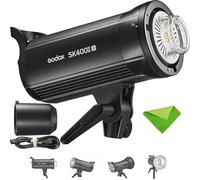 GODOX SK400II-V SK400IIV Flash de Studio Professionnel,GN65,Temps Recyclage de 0,1-1,5s,Système 2.4G X,Monture Bowens avec Lampe Pilote LED 10W pour la Photographie(Version Améliorée du Godox SK400II)