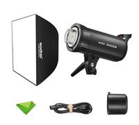 Godox SK400IIV SK400II-V KIT 400Ws Flash de Studio stroboscopique GN65 5700K 2.4G avec Monture Bowens Monolight pour Studio, Photographie de Portrait + boîte à lumière Flash 60x90CM