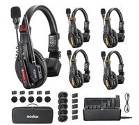 GODOX Skytalk Air 5S 2,4G Système d'interphone sans fil duplex intégral pour la communication de groupe avec conception anti-bruit, autonomie de 20H, portée de transmission de 500m