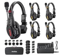 GODOX Skytalk Air 5S Système de casque interphone sans fil 2,4 GHz | duplex intégral pour la communication de groupe avec conception anti-bruit, autonomie de 20H, portée de transmission de 500m