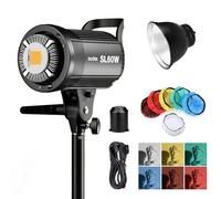 Godox SL-60W 60W CRI>95 TICI>90 5600 ± 300K LED Continuous Light for Bowens Mount with Reflective Standard Soft Light Cloth for Children's Photography and Video Recording