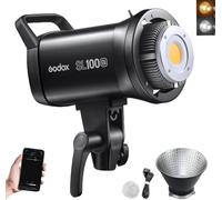 Godox SL100Bi Bicolor LED Lampe Studio avec Télécommande, 100W LED Vidéo Lampe 32100 Lumens 2800K-6500K CRI 96+ LED Photography Light, LED Lampe avec Bowens Mount