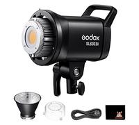 Godox SL60IIBi Lampe Vidéo LED, Montage Bowens 25100Lux@5600K, Double Température Couleur, Réglage luminosité, Contrôle D'application, Convient pour Interviews, Portraits, Nature Morte, Prise Vidéo