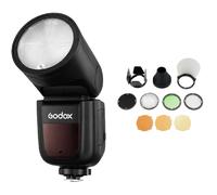 Godox Speedlite V1Pro Fujifilm + kit d’accessoires AK-R1 | ✅+ garantie gratuit de 5 ans