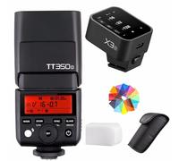 Godox TT350O 2.4G HSS avec déclencheur X3-O 1/8000s TTL GN36 Flash Speedlite sans Fil pour Olympus: E-M10II, E-M5II, E-M1, E-PL8, E-PL7, pour Panasonic: DMC-GX85, DMC- G7, DMC-GF1 etc, avec diffuseur