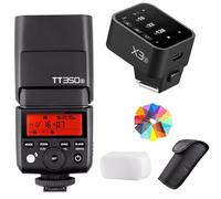 Godox TT350S 2.4G HSS 1/8000s avec déclencheur X3-S TTL GN36 Flash Speedlite sans Fil pour Sony A7 A7R A7S A7 II A7R II A7S II A6300 A6000, avec diffuseur de filtres