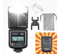 Godox TT520 III TT520III Flash Camera, Improved Version of Godox TT520 II, GN33 433MHz with RT-16 Transmitter, Adjustable Power from 1/128 to 1/1, S1/S2 Modes, Compatible with Sony Canon Nikon