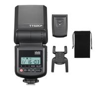 GODOX TT520III Flash d'appareil photo avec récepteur 433 MHz, griffe à contact unique, 8 niveaux de puissance compatible avec Canon, Sony, Nikon, Fuji, Panasonic, Olympus