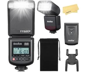 Godox TT520III Flash Speedlite Thinklite pour Appareil Photo Numérique, Déclenchement Sans Fil 433 MHz, Compatible avec Canon Nikon Panasonic Olympus Pentax et Autres Appareils Photo Reflex Numériques