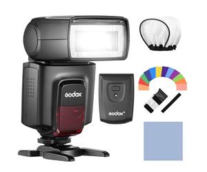 GODOX TT560II Flash Electronique Universel Speedlite GN38 Standard Hot Shoe Déclencheur sans Fil 2,4 G avec et Support Compatible avec Canon,Sony, Nikon, Panasonic, Olympus, Pentax