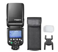Godox TT685II-N E-TTL High-Speed Sync 1/8000s GN60 2.4G Wireless Master Slave Off Flash Speedlite Speedlight Compatible avec Les appareils Photo Nikon avec diffuseur, Filtre (TT685II-N)