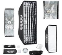 Godox UL-30x90 Boîte à lumière avec support Bowens 30 x 90 cm | Parapluie à dégagement rapide avec grille et déflecteur pour un contrôle précis de la lumière, idéal pour l'éclairage de