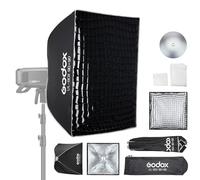 Godox UL Boîte à lumière avec diffuseur en treillis, 90 x 90 cm, montage rapide, avec support Bowens, éclairage photo compact, boîte à lumière Godox pour flash, lumière continue, flash monolight (90 x