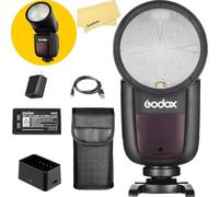 Godox V1-C Flash à tête Ronde pour Canon Flash Speedlight Speedlite Light