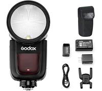 Godox V1-C Flash pour Canon, 1/8000s HSS Flash TTL de Tête Ronde avec Modeling Lampe, 480 Fois Flash avec Batterie Lithium-ION pour Photographie/Mariage/Paysage