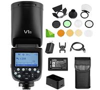 Godox V1-F avec kit d'accessoires Godox AK-R1 pour Fujifilm, V1 Li-on TTL Flash Flash Rond sur caméra