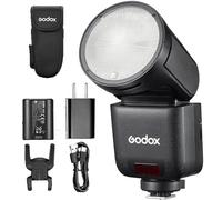 Godox V1 Mid C Flash d'appareil Photo TTL à tête Ronde 650 éclairs à Pleine Puissance HSS 1/8000s 1,7s Temps de Recyclage Écran Tactile Flash Speedlight Compatible avec Les appareils Photo Canon