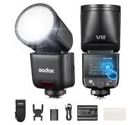 Godox V1 Mid C Flash pour Canon, 55Ws Flash TTL avec Écran Tactile | Modeling Lampe, 650 Fois Flash Li-ION 2200mAh, Charge USB-C, HSS 1/8000s pour Photographie/Mariage/Paysage