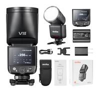 Godox V1 Mid N Flash Speedlite, V1mid-N 55Ws TTL Tête Ronde Haute Vitesse Speedlight 1,7 s Temps de charge pour la photographie (V1 Mid pour Nikon)