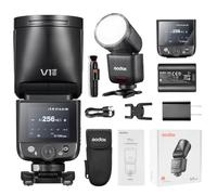 Godox V1 Mid O Flash Speedlite, V1mid-O 55Ws TTL High-Speed Speedlight avec tête ronde, temps de charge de 1,7s pour la photographie (V1 mid pour Olympus)