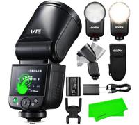 Godox V1 Mid S Flash Appareil Photo Tête Ronde pour Sony A7IV A7III A7CII | ZV-E10 II ZV-E10 A7C A6700 A6400 A9III A6000 A6100 A6500, 55Ws, 650+ Éclairs, 2.4GHz TTL & HSS 1/8000s, Écran Tactile Couleur