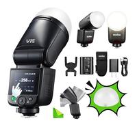 Godox V1 Mid S V1mid avec Dôme Diffuseur (Godox AK-R11) Flash Cobra à Tête Ronde TTL pour Sony, HSS 2.4G 1/8000s, Puissance de 55Ws, Temps de Recyclage de 1,7s, 650 éclairs à Pleine Puissance