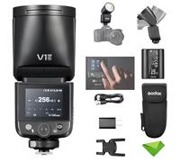 Godox V1 Mid S V1midS TTL Flash pour Sony, Mini Flash à tête Ronde avec écran Tactile, Temps de Recyclage de 1,7 s, Environ 650 éclairs à Pleine Puissance, synchronisation Haute Vitesse 1/8000