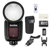 Godox V1-N TTL Flash de Nikon avec Modeling Lampe&Filtres de Couleur